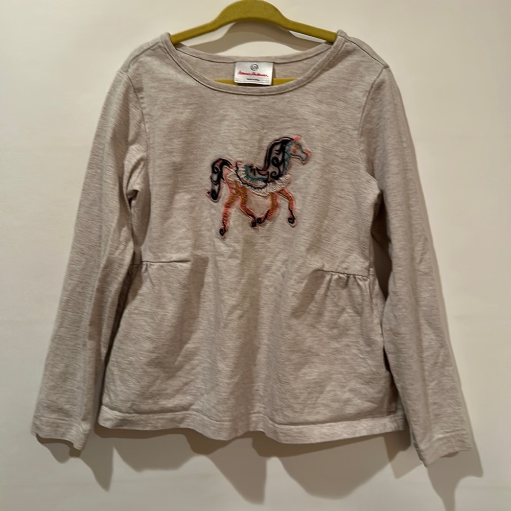 Hanna Andersson 120 (5-6) Pony Ballet shirt